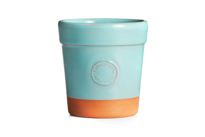 Tiffany & Co. Flora & Fauna Home Accessories Collection Terra-Cotta Flowerpot Blue