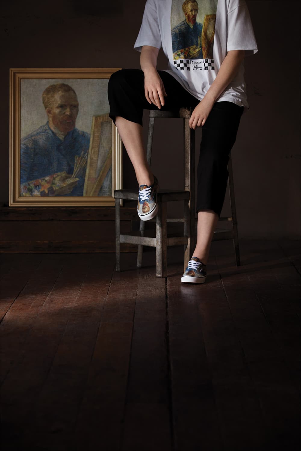 Vans the van gogh museum art history sk8-hi authentic sunflowers almond blossom self portrait
