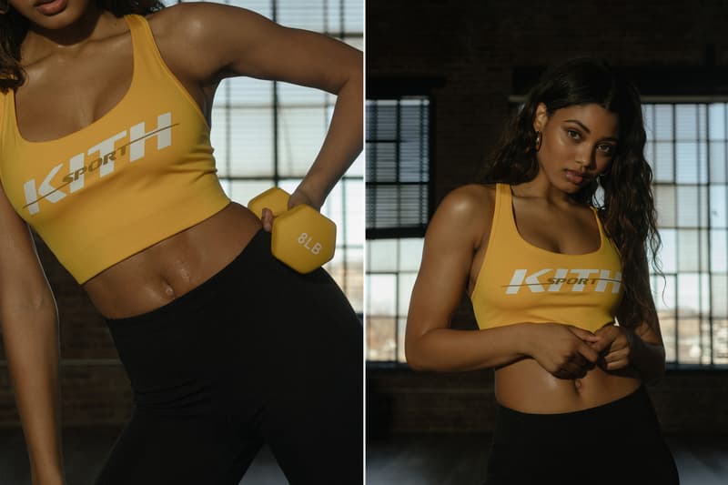 Kith Women's Activewear Collection Brie Sports Bra Yellow