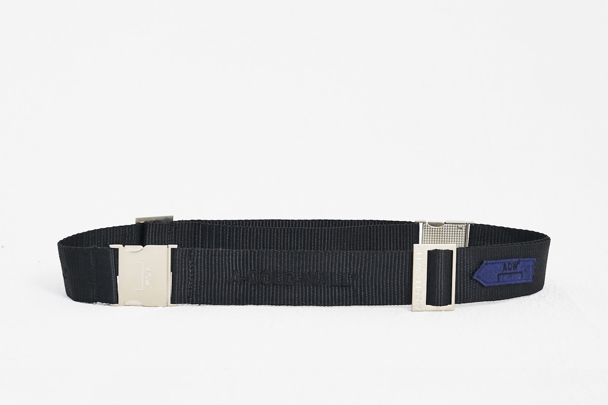 A Cold Wall Samuel Ross Belt Nylon Webbing Belt Accessory Buckle Utility Belt Silver Purple