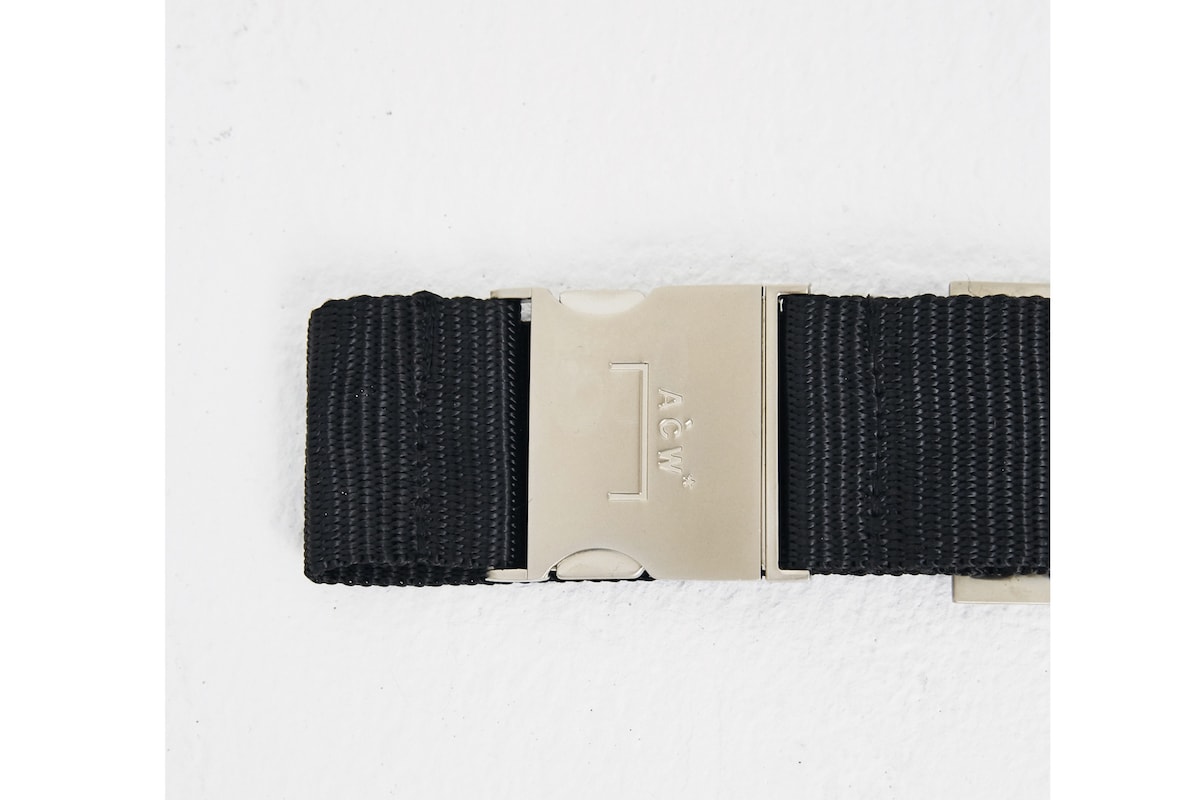 A Cold Wall Samuel Ross Belt Nylon Webbing Belt Accessory Buckle Utility Belt Silver Purple
