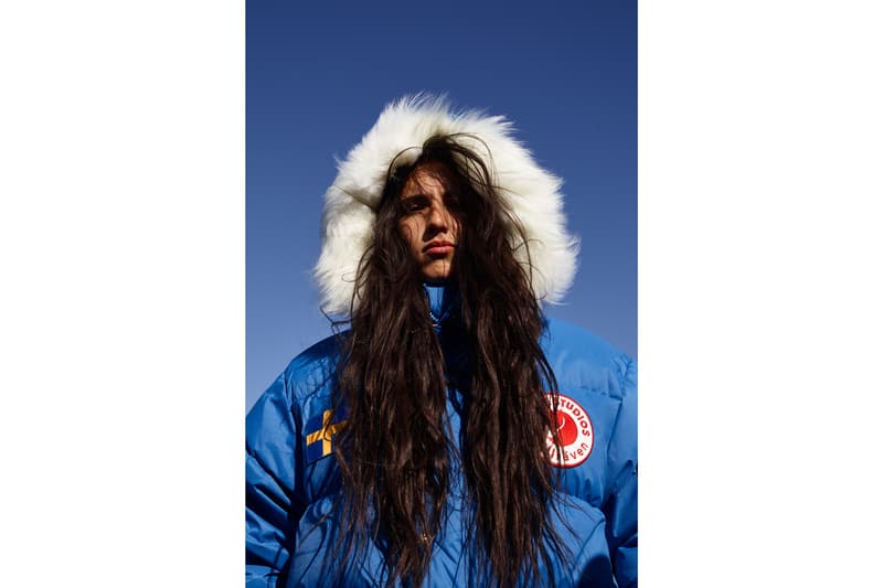 Acne Studios x Fjällräven Collaboration Lookbook Expedition Coat Blue