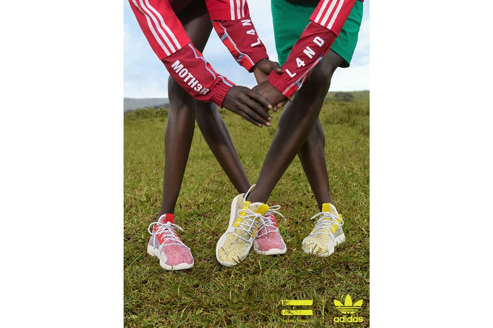 Pharrell Williams x adidas Originals SOLARHU Pack Tennis Hu V2 Red Yellow