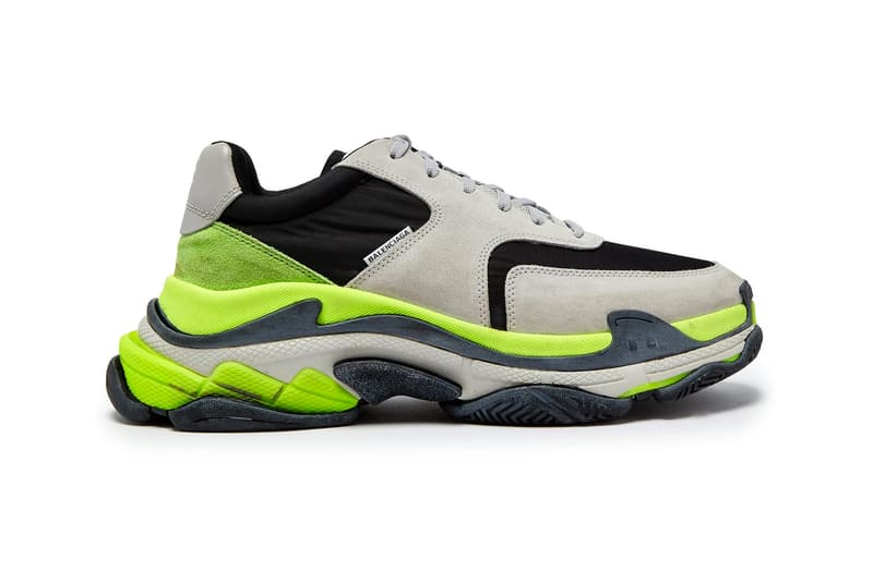 Balenciaga Triple-S Sneaker Grey Black Volt Chunky Sneaker Shoe Demna Gvasalia