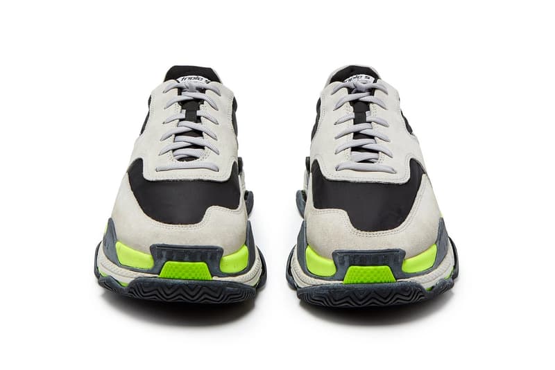 Balenciaga Triple-S Sneaker Grey Black Volt Chunky Sneaker Shoe Demna Gvasalia