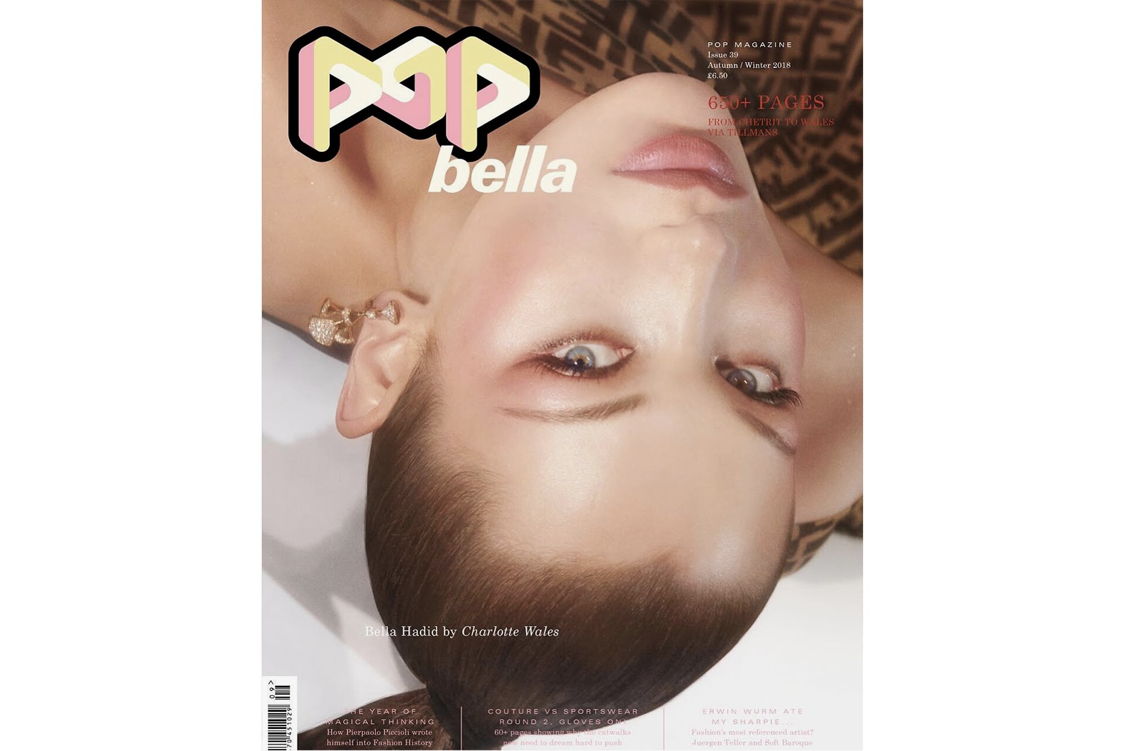Bella Hadid POP Magazine Cover Plastic Box Editorial Charlotte Wales Stevie Dance 2018