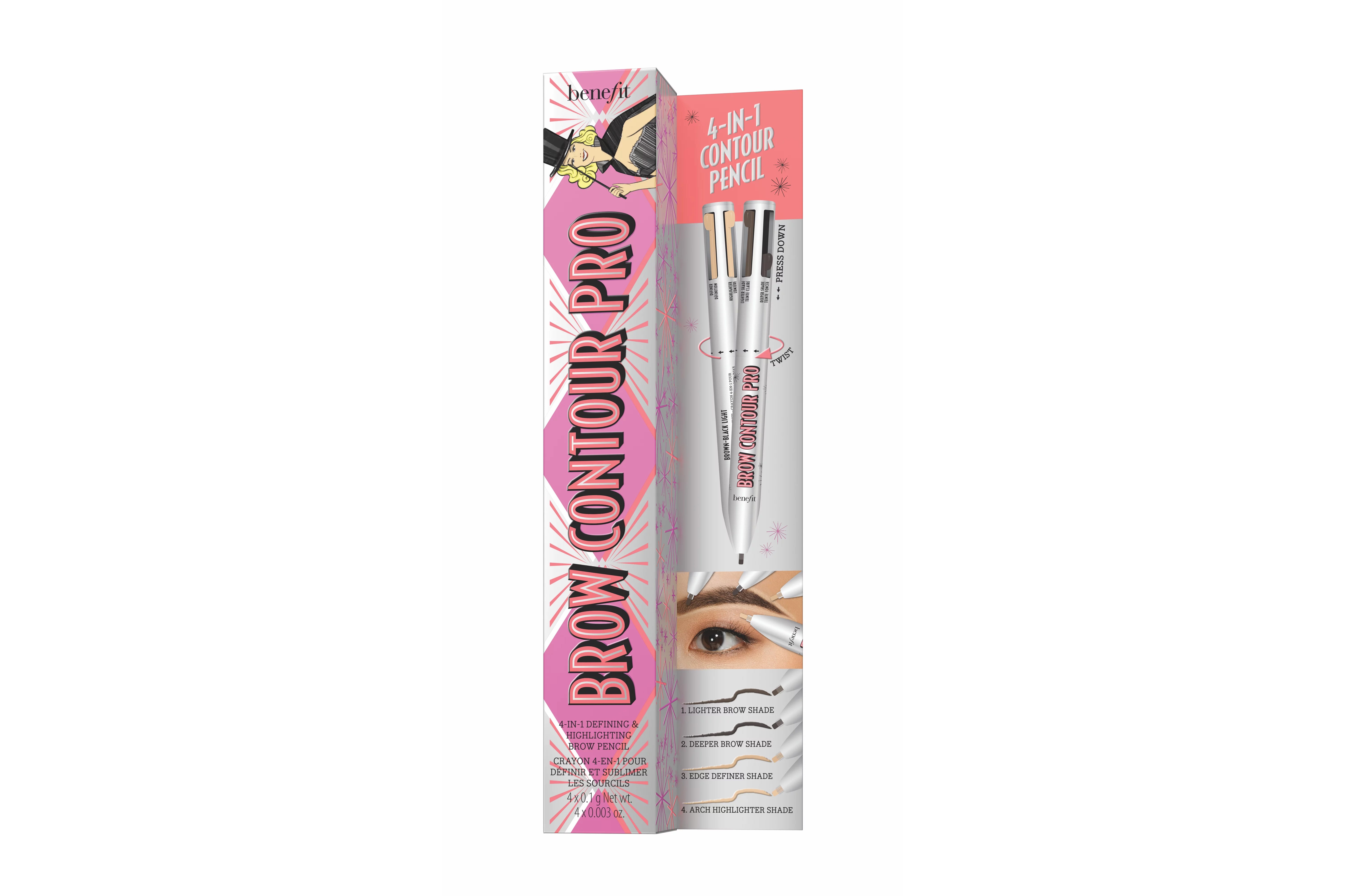 Benefit Cosmetics New Brow Contour Pro Pencil Product Makeup Beauty Concealer Kit