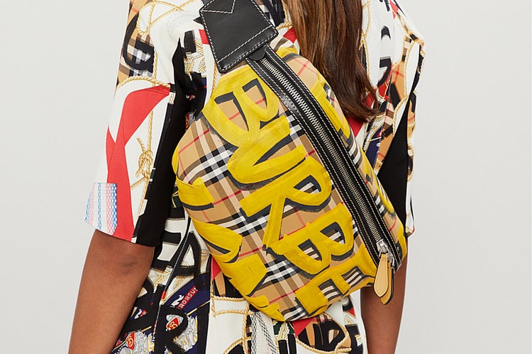 Burberry's Latest Logo Print Graffiti Fanny Pack is For The Bold