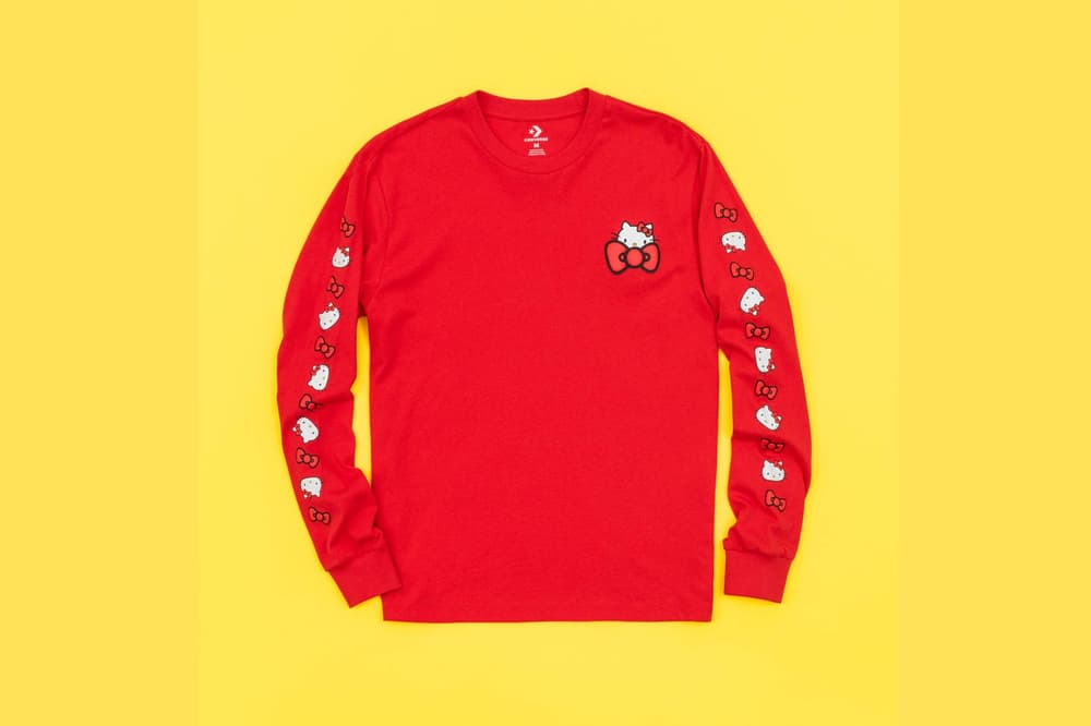 Hello Kitty Converse T Shirt Red Long Sleeve
