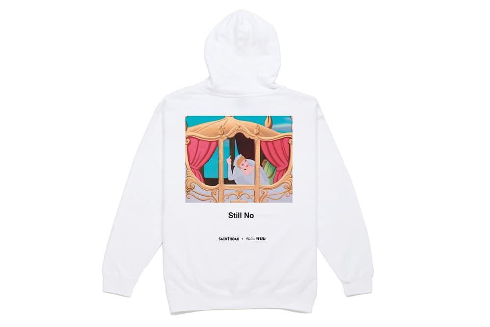 Disney Princess Saint Hoax Skim Milk Hoodie Cinderella Parody White