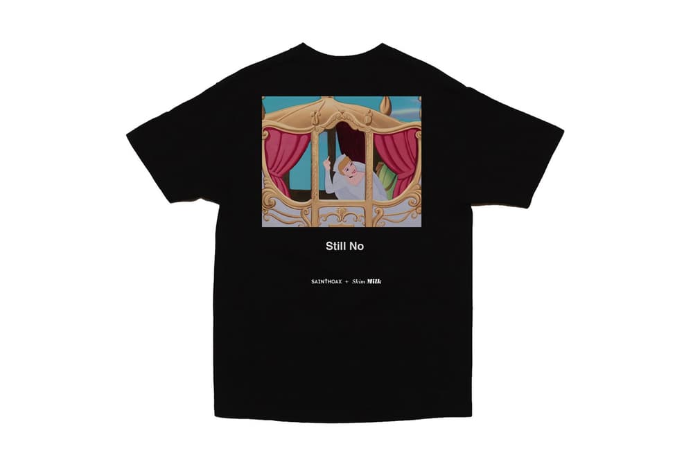 Disney Princess Saint Hoax Skim Milk T-Shirt Cinderella Parody Black