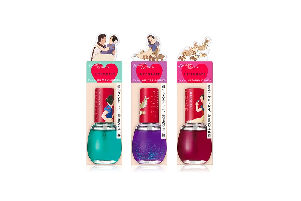 Disney Snow White Shiseido Integrate Makeup Glossy Nail Polish Gel