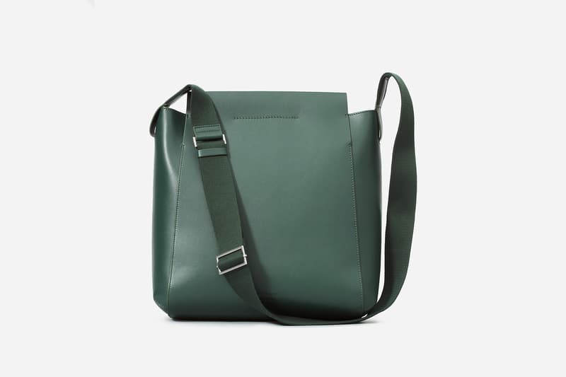 everlane form bag black dark green cognac minimal