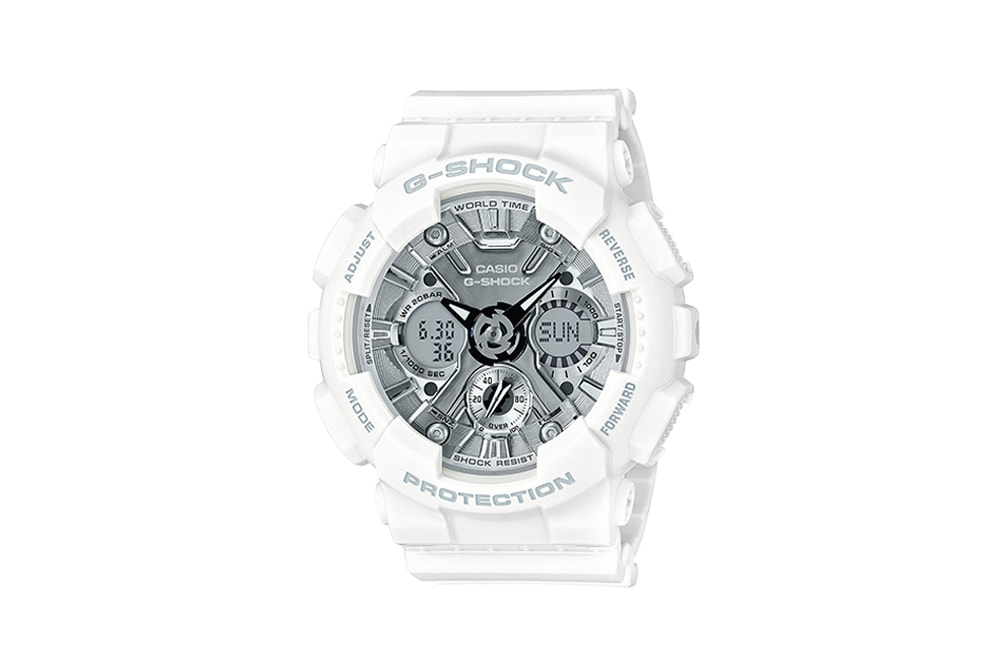 G-Shock S Series Pastel Color Watch Collection White Silver