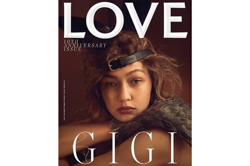 Gigi Hadi Kendall Jenner LOVE Magazine Cover 10th Anniversary Issue Katie Grand Mikael Jansson Alasdair McLellan