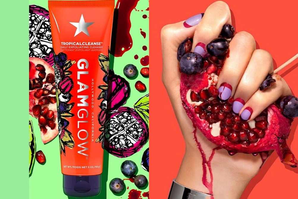 GLAMGLOW TropicalCleanse Daily Exfoliator Face Wash Clean Skincare New Product Release Pomegranate