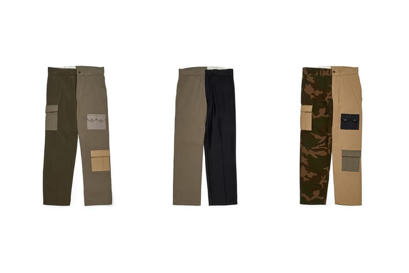 Gosha Rubchinskiy Fall/Winter 2018 Second Drop Patch Trousers Green Tan Black Camouflage