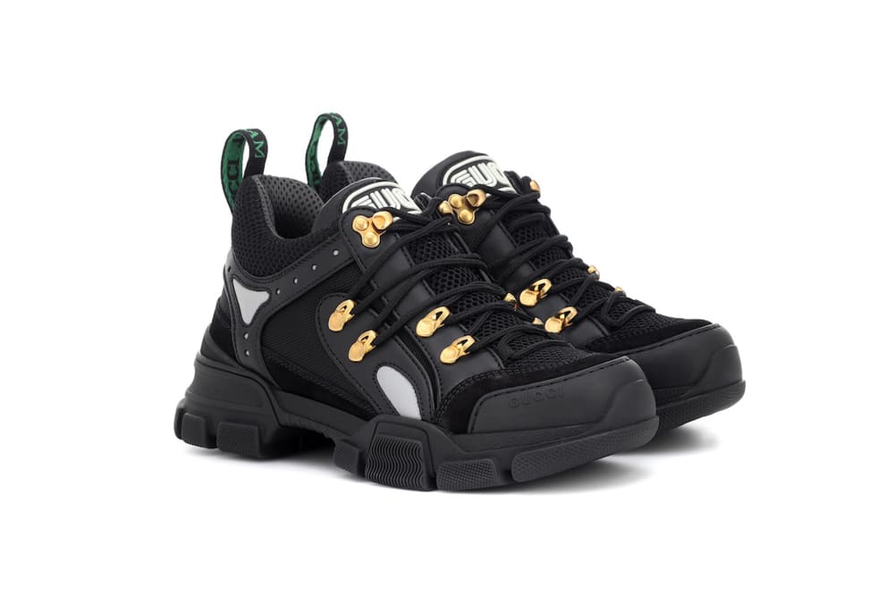 Gucci Flashtrek Leather Sneaker Black