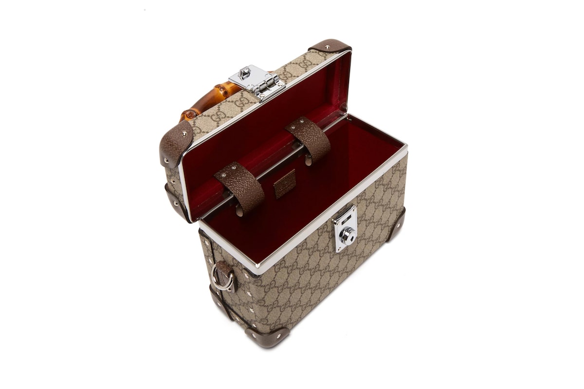 Gucci Monogram Case Bag Vanity Purse GG Print Globe-Trotter Alessandro Michele Designer Purse