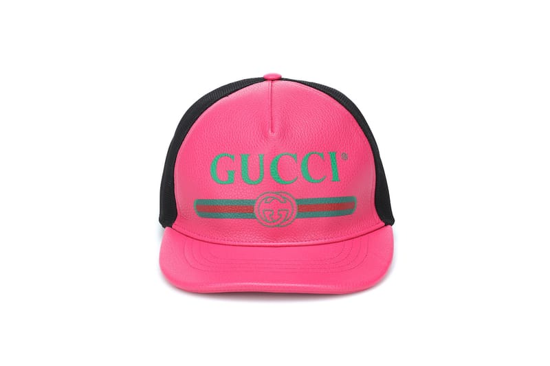 gucci pink baseball cap