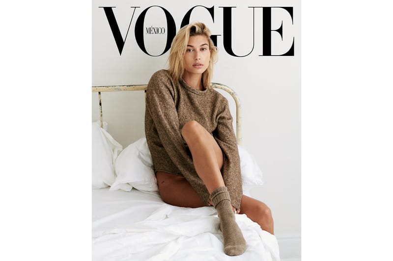 Hailey Baldwin Gets Cozy on the Cover of 'Vogue' Mexico