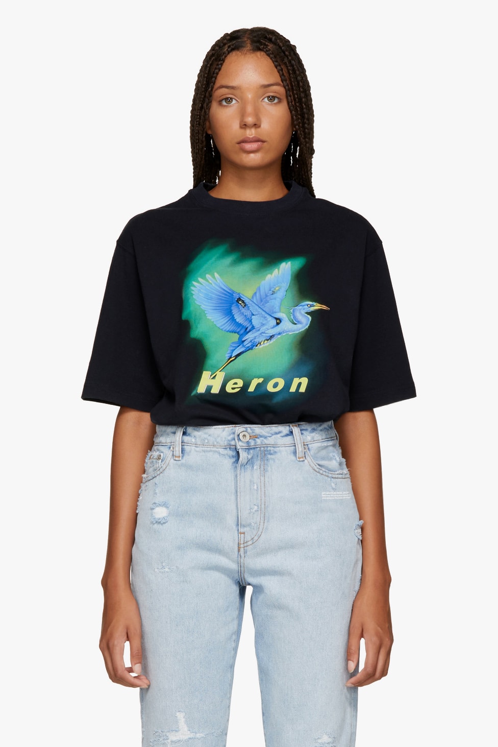 Heron Preston Fall Winter 2018 Collection Fashion SSENSE Hoodie T-Shirt Print Graphic Black Streetwear