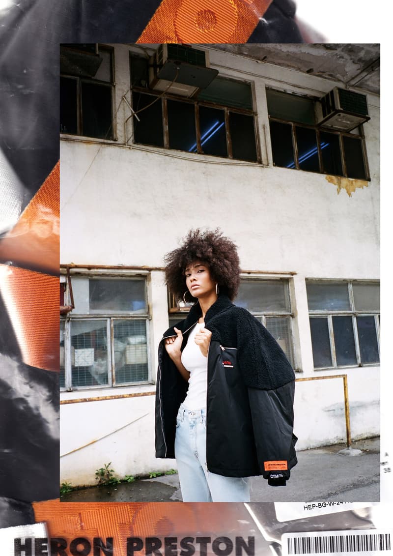 Heron Preston Fall/Winter 2018 Editorial HBX HBXWM Streetwear Collection Bag Hoodie Sweatshirt