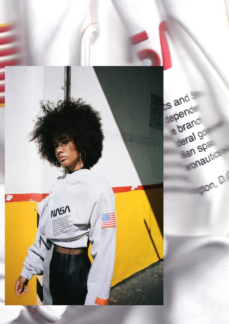 Heron Preston Fall/Winter 2018 Editorial HBX HBXWM Streetwear Collection Bag Hoodie Sweatshirt