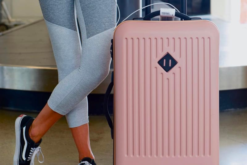 herschel pink suitcase