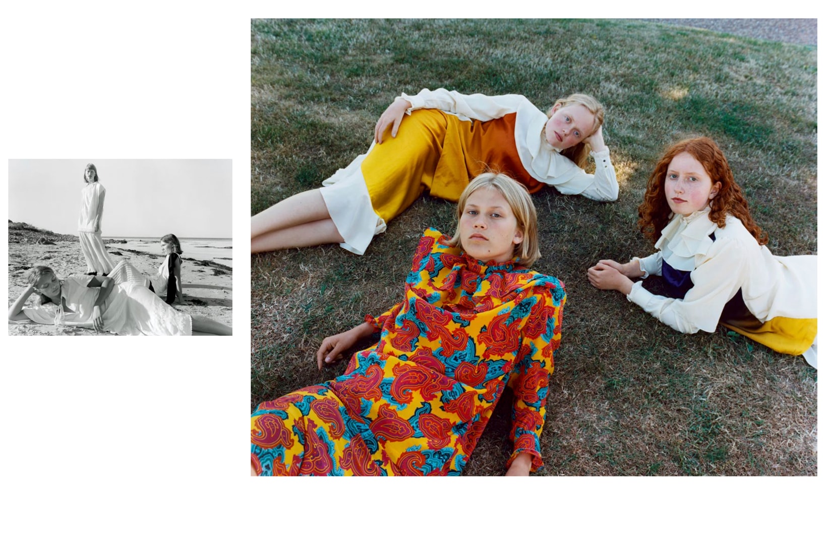 JW Anderson Fall/Winter 2018 Campaign Julie Greve Dresses Yellow Red White