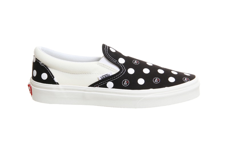 Kiss My Vans Black White Polka Dot Slip-on Era Sneakers