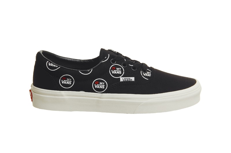 Kiss My Vans Black White Polka Dot Slip-on Era Sneakers