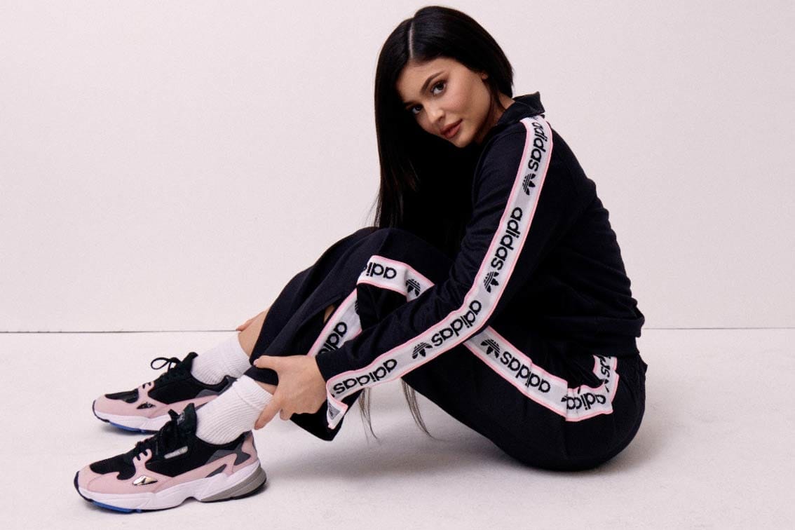 Kylie Jenner Debuts adidas' Falcon Dorf 