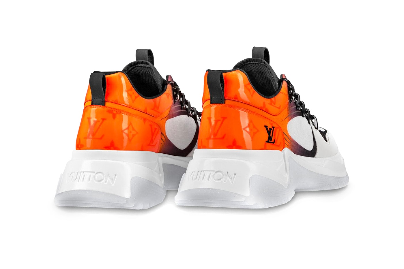 Louis Vuitton Run Away Pulse Sneaker Monogram Fluo Canvas Orange