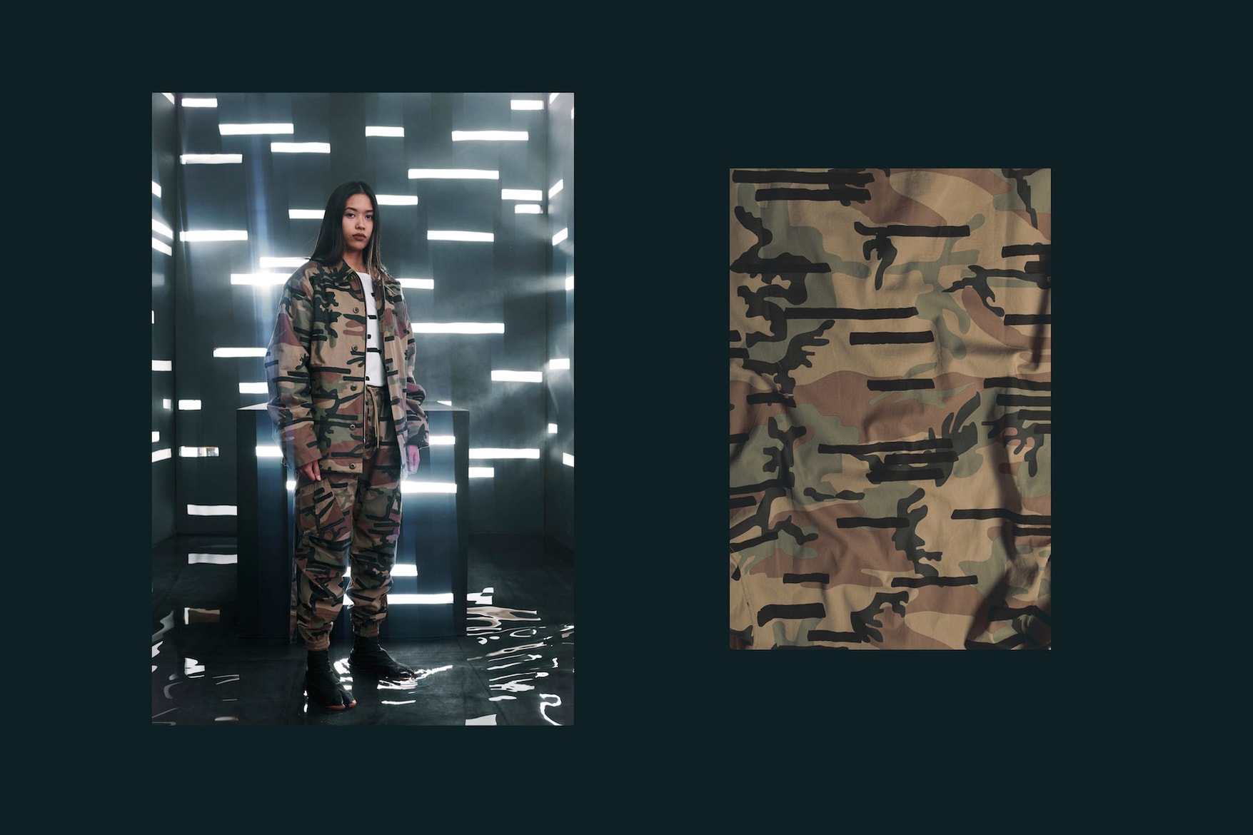 maharishi Fall/Winter 2018 Lookbook Dark Camo Print Tactical Collection Jackets