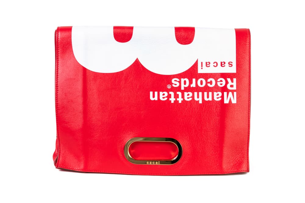 Manhattan Records x Sacai Leather Handbag Red