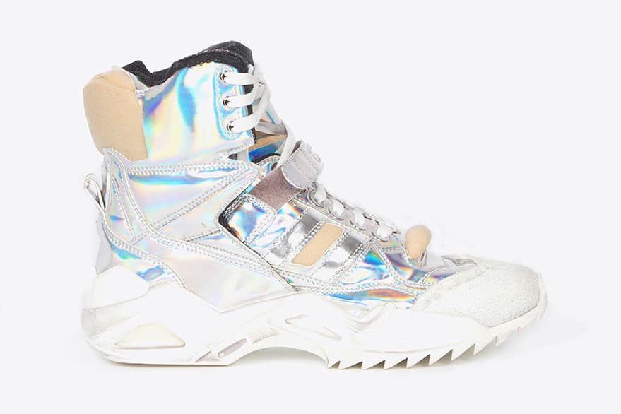 Maison Margiela's New Retro Fit Sneaker Debut John Galliano Chunky Trainer Shoe Blue Red Silver White Black