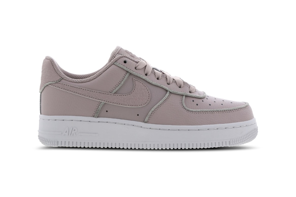 Nike Air Force 1 Pastel Blush Pink Silver Glitter Women's Sneakers