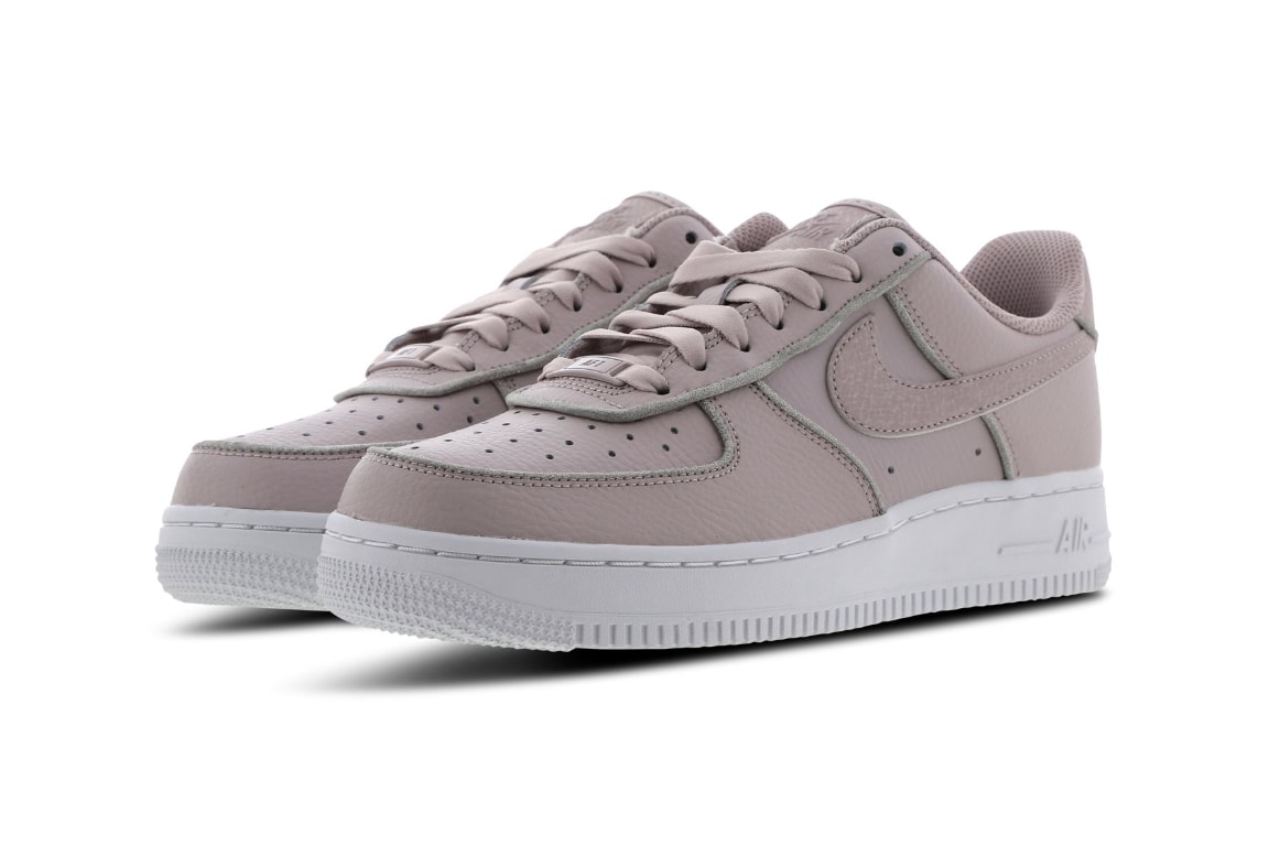 Nike Air Force 1 Pastel Blush Pink Silver Glitter Women's Sneakers