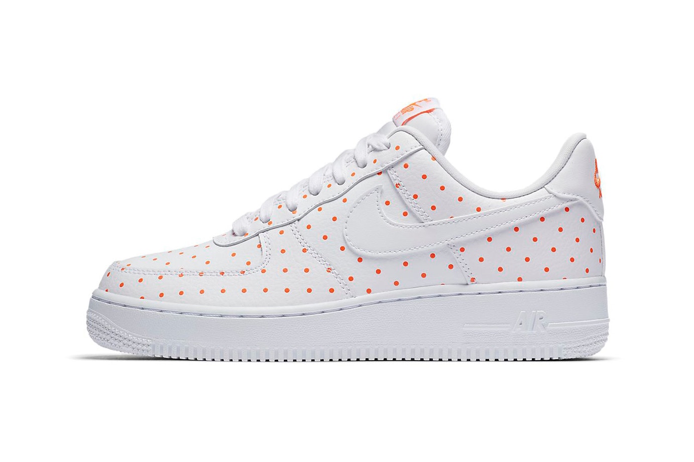 Nike Air Force 1 Polka Dots Spots White Orange Thunder Blue Yellow Sneakers