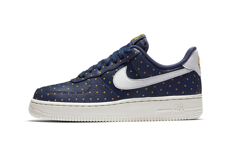 Nike Air Force 1 Polka Dots Spots White Orange Thunder Blue Yellow Sneakers