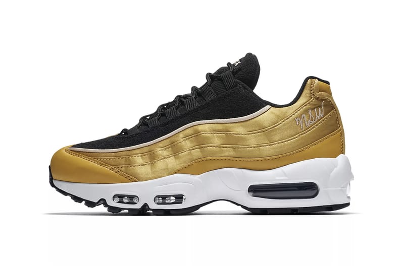 black and gold nike 95