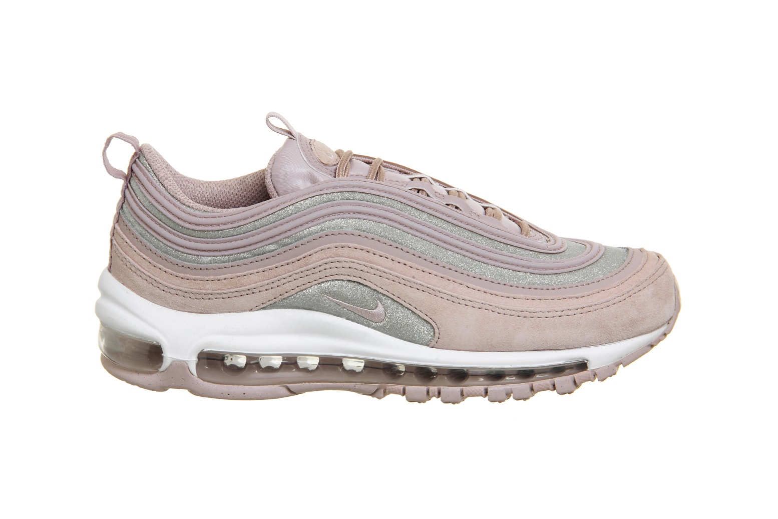 Nike Air Max 97 Particle Rose Pink Silver Glitter Women's Sneakers