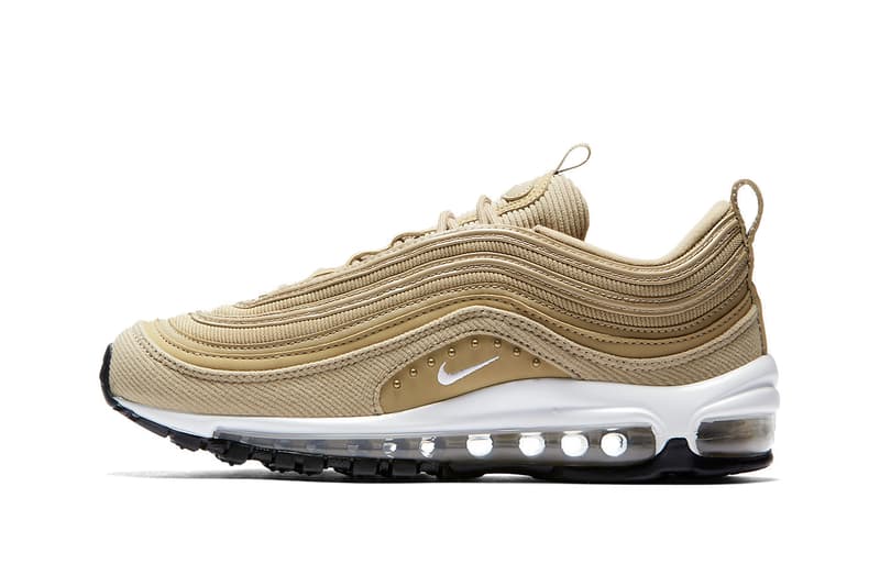 Nike Air Max 97 Sneaker Wheat Gold Studded Trainer Runner Shoe Popular Sporty Minimal