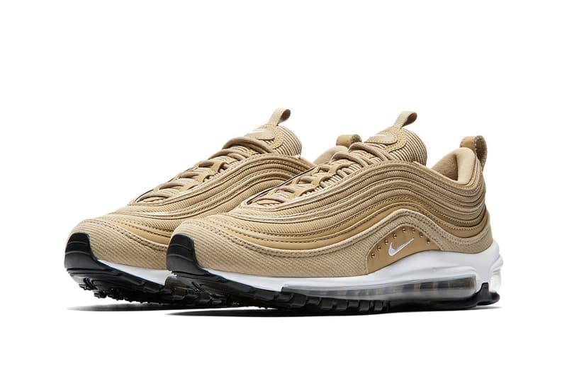 Nike Air Max 97 Sneaker Wheat Gold Studded Trainer Runner Shoe Popular Sporty Minimal