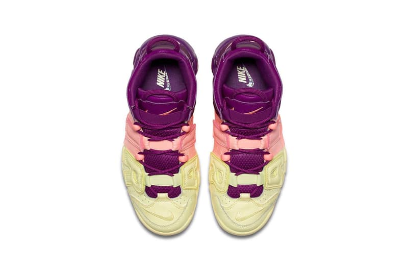 Nike Air More Uptempo Pink Bright Purple Citron