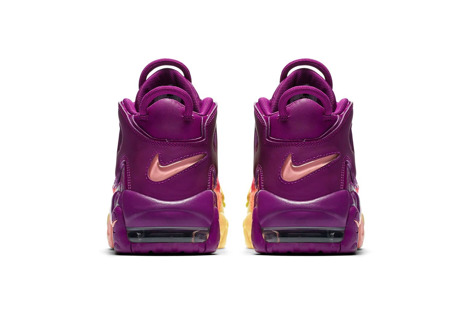 Nike Air More Uptempo Pink Bright Purple Citron