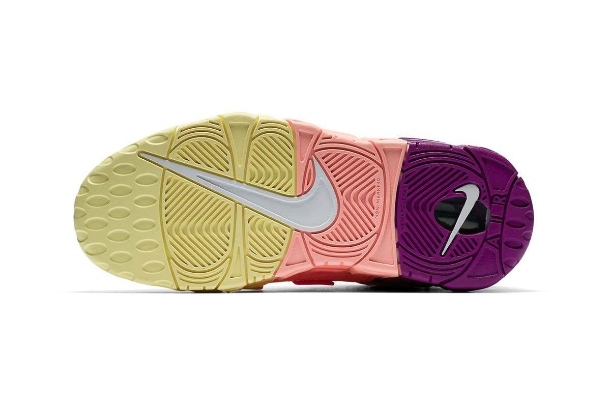 Nike Air More Uptempo Pink Bright Purple Citron