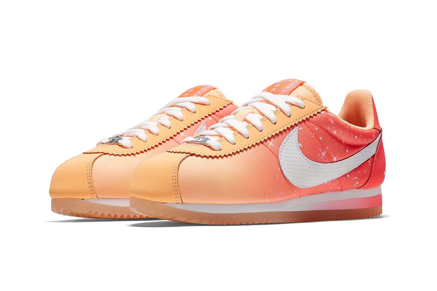 Nike Qixi Chinese Valentine's Day Cortez Classic Nylon Couple Peach Pink