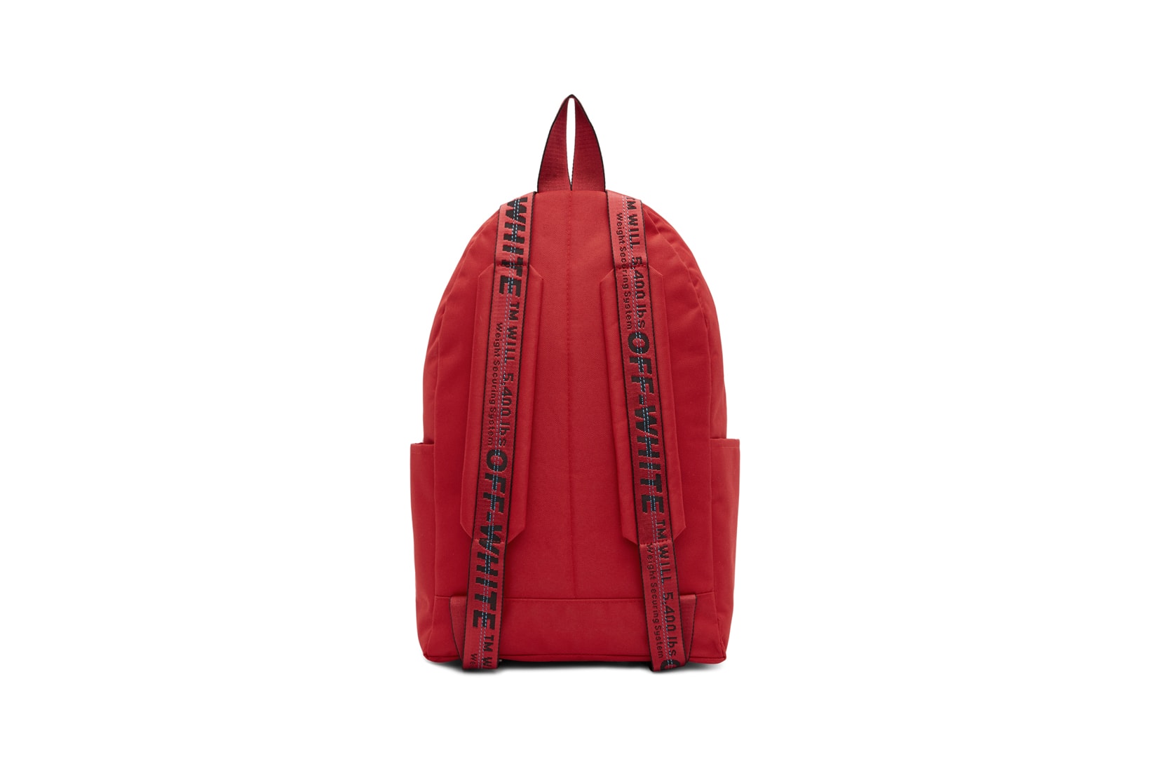 Off-White Quote Backpack Red